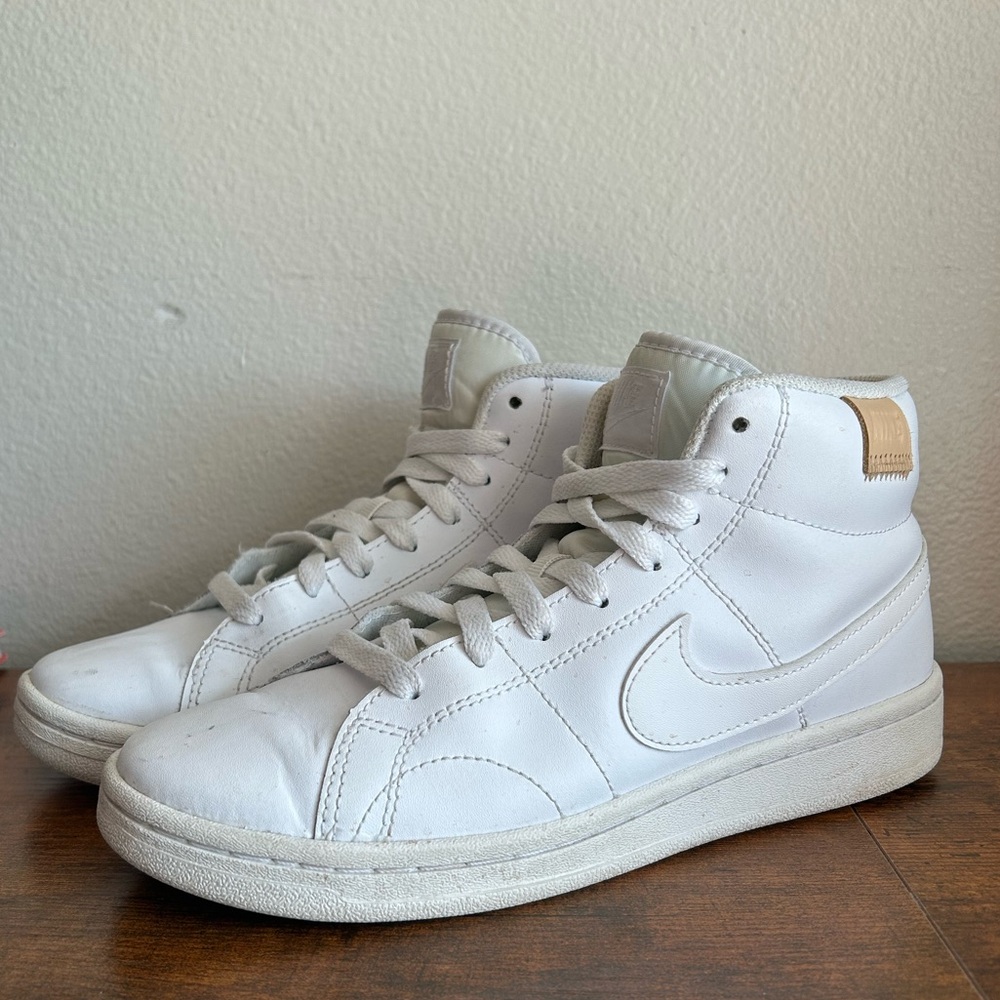 Nike Court Royale 2 Mid White Leather Sneakers Women’s size 7.5